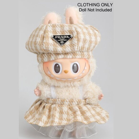 BEIGE OUTFIT FOR LABUBU DOLL - Picture 1 of 1
